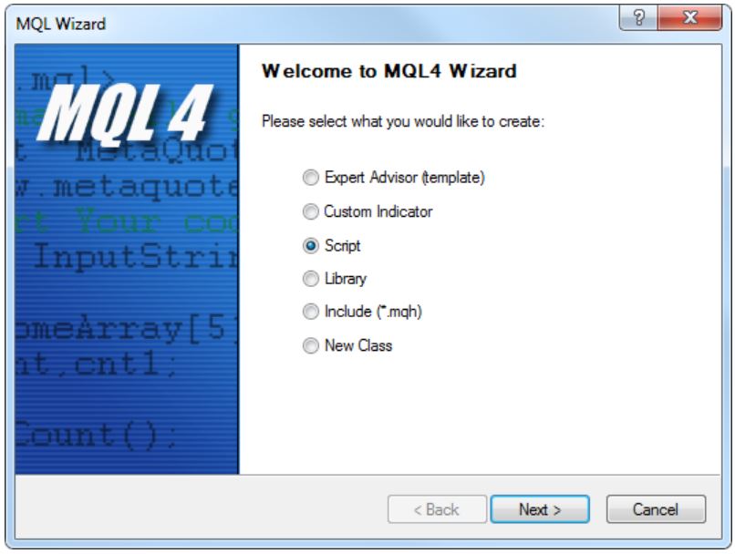 Để tạo script MT4, anh em sẽ sử dụng MQL4 và MetaEditor