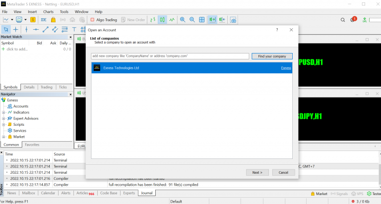 Hướng dẫn download MT5 Exness trên máy tính Windows