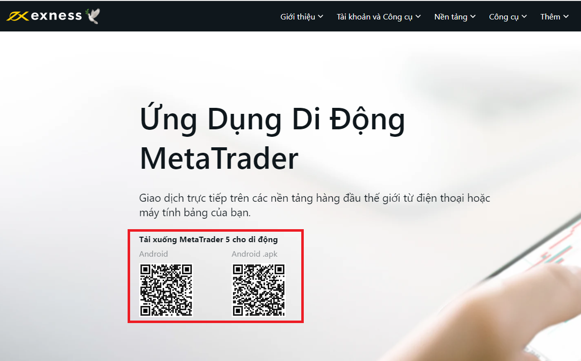 Hướng dẫn sử dụng MT5 Exness